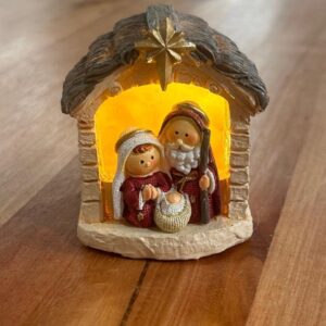 Sagrada família com led 7x6cm