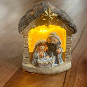 Sagrada família com led 7x6cm