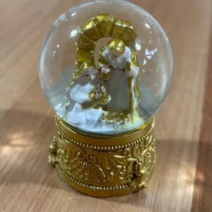 Globo Sagrada Família dourado 6cm