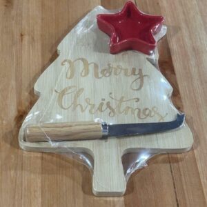 Tábua para petiscos árvore madeira 30x20cm