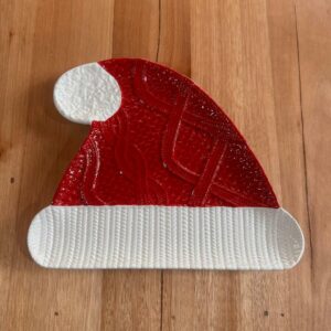 Petisqueira gorro Noel 25x20cm