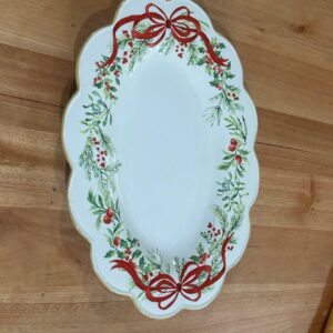 Travessa oval guirlanda 40x30cm