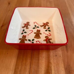 Travessa quadrada ginger 22x7,5cm