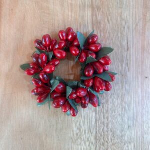 Porta vela ou guardanapo berry 7cm