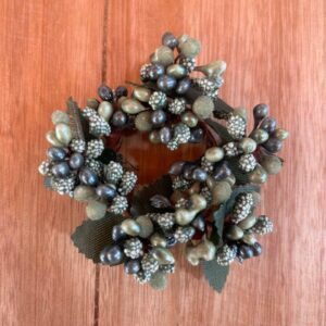 Porta vela ou guardanapo verde 7cm