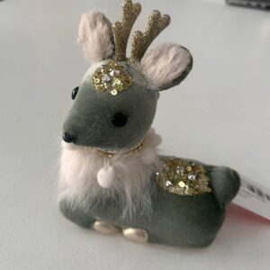 Rena deitada verde 15cm