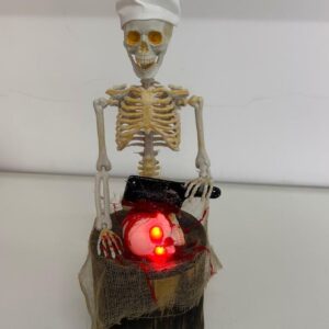 Esqueleto Chef de cozinha com som e mov