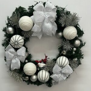 Guirlanda de Natal branca 60cm