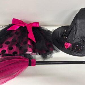 Kit tutu preto e rosa infantil tam Único