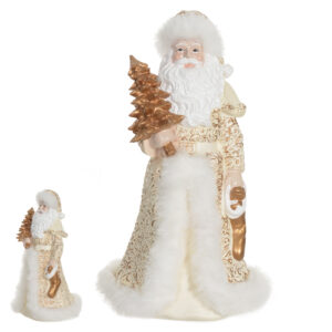 Noel champanhe dourado em resina 23cm