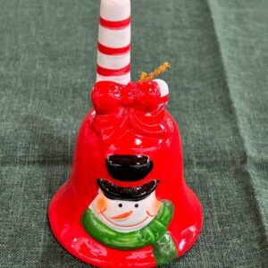 Sino decorativo natalino de cerâmica