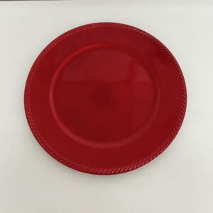 Sousplat vermelho Kit com 6 pçs