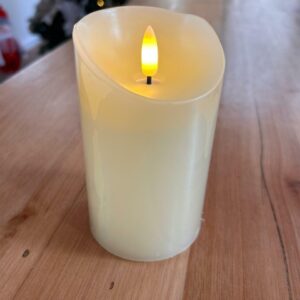 Vela eletrônica branca 12,5cm
