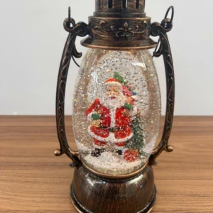 Globo lanterna Noel com luz e mov 25cm