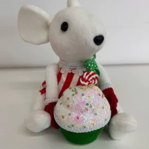 Ratinha decorativo com cup cake 20cm