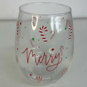 Copo Merry e Candy de vidro 560ml