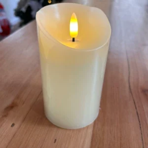 Vela eletrônica branca 15cm
