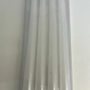 Vela lisa branca 25cm com 4 unid