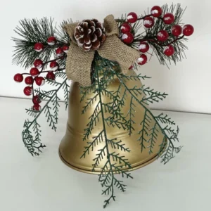 Sino decorativo pendente dourado