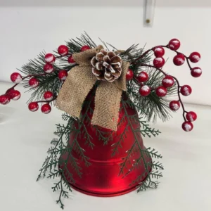 Sino decorativo pendente vermelho