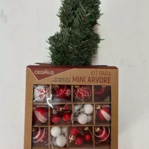 Kit mini pinheiro com bolas para montar 45cm