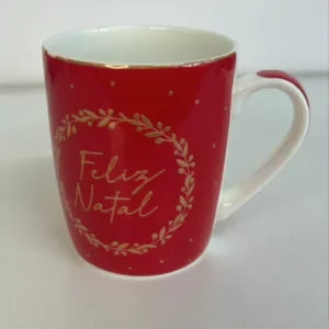 Caneca Feliz Natal Vermelha 440ml