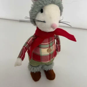 Ratinho roupa xadrez 24cm