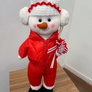 Boneco de neve com esqui 50cm