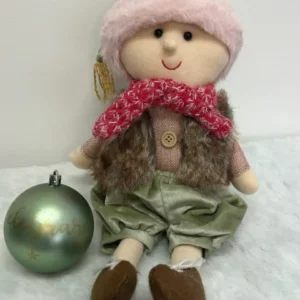 Boneco menino cachecol 25cm