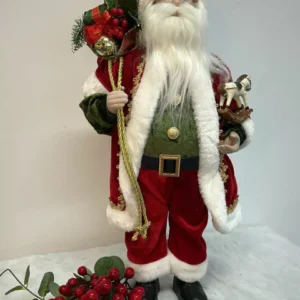Papai Noel em pé vermelho 38cm