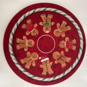 Kit sousplat ginger vermelho 6 pçs 35cm