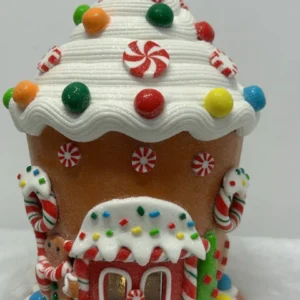 Casinha de Doces Pirulito com led 17x24cm