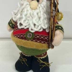 Papai Noel verde e vermelho 30cm