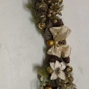 Arranjo mesa dourado 75cm