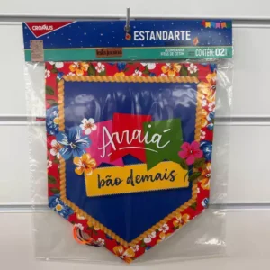 Estandarte Arraiá Bão Demais com 2 pçs