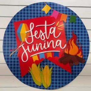 Painel Decorativo Festa Junina 1,16m diâm