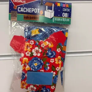 Cachepot Arraiá Bão Demais 10x19,5cm