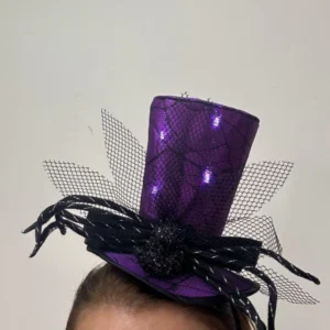 Tiara Chapéu roxo com led