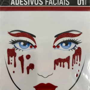 Adesivo facial Bicho Sangrento