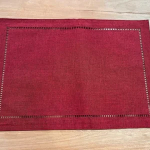 Kit Jogo americano vinho com 6 pçs 33x48cm