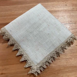 Kit guardanapos de tecido cru com 6 pçs 45x45cm