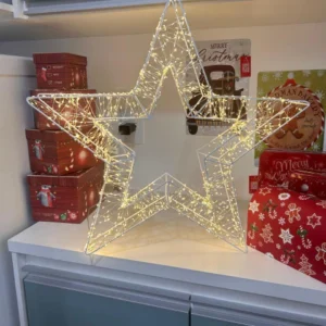 Estrela decorativa 1440 leds 58x8x55cm