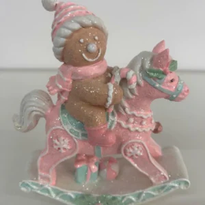 Ginger no cavalinho em resina 19x16cm