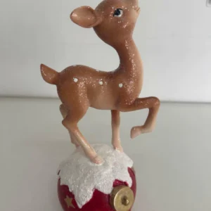 Rena de Natal em resina 23,5cm