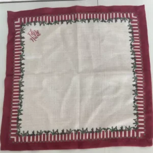 Guardanapo tecido Feliz Natal Kit com 6 unid.