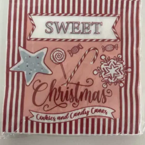 Guardanapo papel Sweet Christmas vermelho 20 folhas
