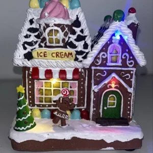 Casa doces ginger com led 15cm