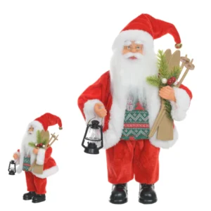Papai Noel em pé vermelho e branco 30cm