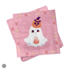 Guardanapo de papel fantasminha rosa 33x33cm