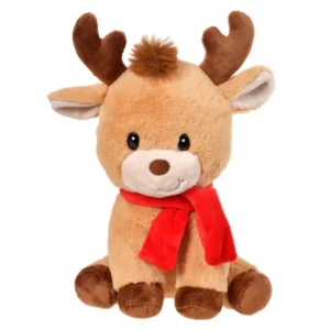 Rena de pelúcia marrom 21cm